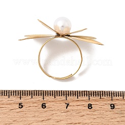 201 Stainless Steel Adjustable Cuff Open Rings for Women&nbsp;RJEW-K318-01B-G