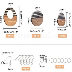 DIY Dangle Earring Making Kits&nbsp;RESI-OC0001-28