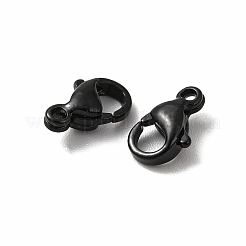 Spray Painted 304 Stainless Steel Lobster Claw Clasps&nbsp;STAS-R120-01A-02