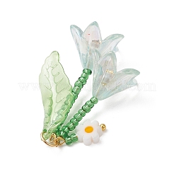 Glass Seed Beaded Pendants&nbsp;PALLOY-MZ01240-01