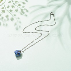 Natural Gemstone Pendant Necklace&nbsp;NJEW-JN03891