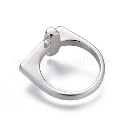Tarnish Resistant 304 Stainless Steel Finger Rings&nbsp;RJEW-O032-12P