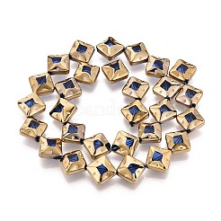 Electroplate Glass Beads Strands&nbsp;EGLA-T021-24C