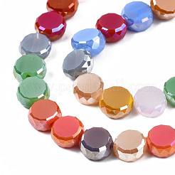 Electroplate Opaque Glass Beads Strands&nbsp;EGLA-S174-31