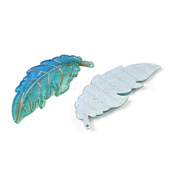 Printed Translucent Acrylic Big Pendants&nbsp;OACR-T028-25