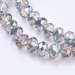 Electroplate Glass Beads Strands&nbsp;EGLA-S010-6