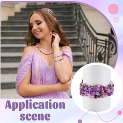 Imitate Austrian Crystal Bicone Glass & Mixed Glass Beads Findings Kits&nbsp;GLAA-GA0002-33