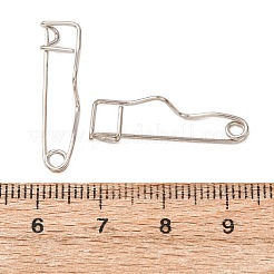 Iron Crimp Safety Pin Brooch Findings&nbsp;JEWB-Z050-01P-02