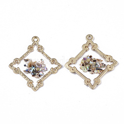 Epoxy Resin Pendants&nbsp;RESI-T045-005