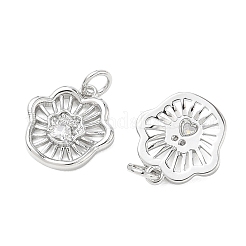 SHEGRACE Brass Clear Cubic Zirconia Pendants&nbsp;XGRQ3K230-535P