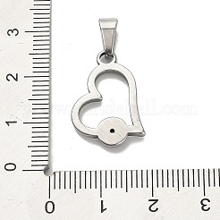 304 Stainless Steel Pendants&nbsp;STAS-Q343-04A-P