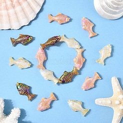 20Pcs Plating Opaque Acrylic Beads&nbsp;MACR-YW0004-12