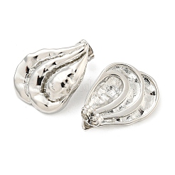 Twist Teardrop Brass Stud Earrings&nbsp;EJEW-Q811-12P