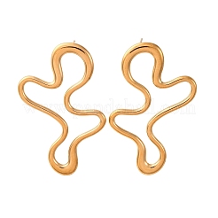 304 Stainless Steel Nuggets Stud Earrings for Women&nbsp;EJEW-A131-03G