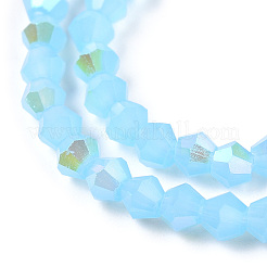 Imitation Jade Electroplate Glass Beads Strands&nbsp;EGLA-A039-J2mm-L03