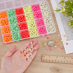 720Pcs 6 Colors Plastic Beads&nbsp;KY-FG0001-20B