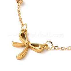 Bowknot Brass Link Bracelets for Women&nbsp;BJEW-TA00537