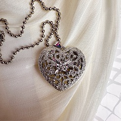 Vintage Alloy Hollow Heart Pendant Necklaces for Women Fashion Jewelry Gift&nbsp;LG2070