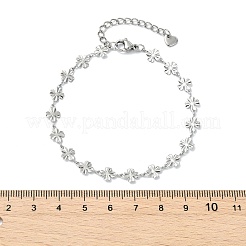 304 Stainless Steel Clover Link Chains Bracelets for Women&nbsp;BJEW-JB13890