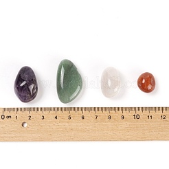 78Pcs 5 Style Natural Amethys & Rose Quartz & Green Aventurine & Botswana Agate & Dendritic Agate Beads&nbsp;G-LS0001-06
