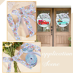 Easter Printed Polyester Grosgrain Ribbon&nbsp;OCOR-WH0077-79A