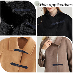 6 Sets PU Leather Toggle Buckles&nbsp;FIND-CL0002-15A