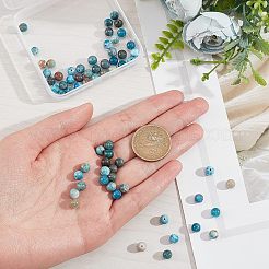 Round Natural Apatite Beads Strands&nbsp;G-NB0003-83