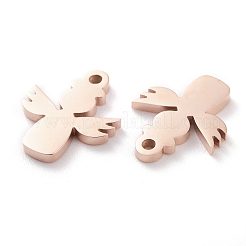Ion Plating(IP) 304 Stainless Steel Charms&nbsp;LS-STAS-Y002-14RG