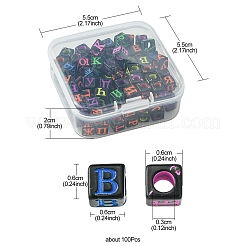 100Pcs Craft Style Acrylic Beads&nbsp;MACR-YW0002-40