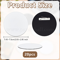 Thermal Transfer Plastic Brooches&nbsp;JEWB-WH0050-29A