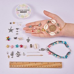 DIY Ocean Theme Anklet Making Kit&nbsp;DIY-SZ0007-23