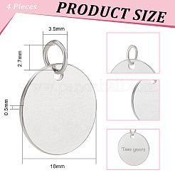 4Pcs 925 Sterling Silver Charms&nbsp;STER-BC0001-65