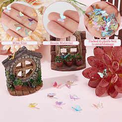 100Pcs Butterfly Resin Cabochon&nbsp;DIY-GF0010-06B