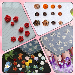 4Pcs 4 Styles Heart Silicone Carved Molds&nbsp;MRMJ-SC0001-48
