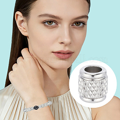 60Pcs 303 Stainless Steel European Beads&nbsp;STAS-PA0001-10