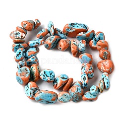 Dyed Natural Magnesite Beads Strands&nbsp;G-L617-A01-01