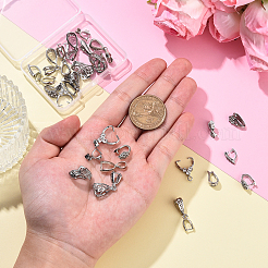 30Pcs 10 Styles Brass Pendant Ice Pick Pinch Bails&nbsp;KK-YW0003-64