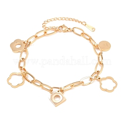 304 Stainless Steel Charm Bracelets&nbsp;BJEW-B171-02G