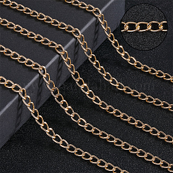 DIY Aluminium Curb Chains Bracelet Necklace Making Kit&nbsp;DIY-SP0001-13A-G