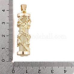 Synthetic Luminous Stone Column Pendants&nbsp;FIND-C058-01G-06