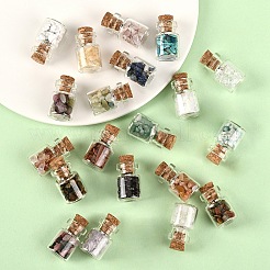 51.5G 20 Styles Natural Gemstone Chips Beads&nbsp;G-YW0002-32
