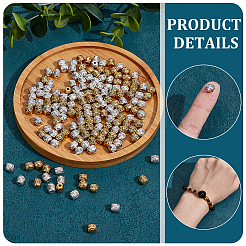 200Pcs 2 Colors Tibetan Style Alloy Beads&nbsp;TIBEB-PH0005-22