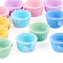 12Pcs 6 Colors Resin Basket Mini Model&nbsp;AJEW-TA0005-85
