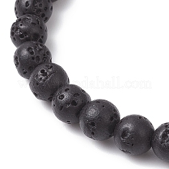 2Pcs Natural & Synthetic Mixed Gemstone Round Beads Stretch Bracelets for Men Women&nbsp;BJEW-JB12513