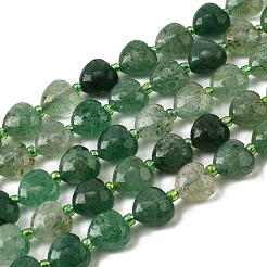 Natural Green Strawberry Quartz Beads Strands&nbsp;G-F799-C02-01
