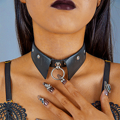 PU Leather Collar Choker Necklaces for Women&nbsp;NJEW-CL0001-23A
