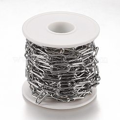 Tarnish Resistant 304 Stainless Steel Paperclip Chains&nbsp;CHS-A006-01P
