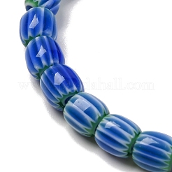 Handmade Lampwork Chevron Beads Strands&nbsp;LAMP-K041-01A-21