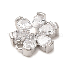 Brass & Rhinestone Connector Charms&nbsp;RB-CBAFDDC-01P