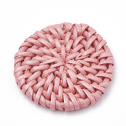 Handmade Spray Painted Reed Cane/Rattan Woven Beads&nbsp;LS-WOVE-N007-02D